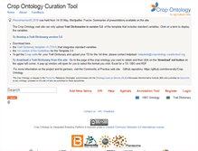 Tablet Screenshot of cropontology.org